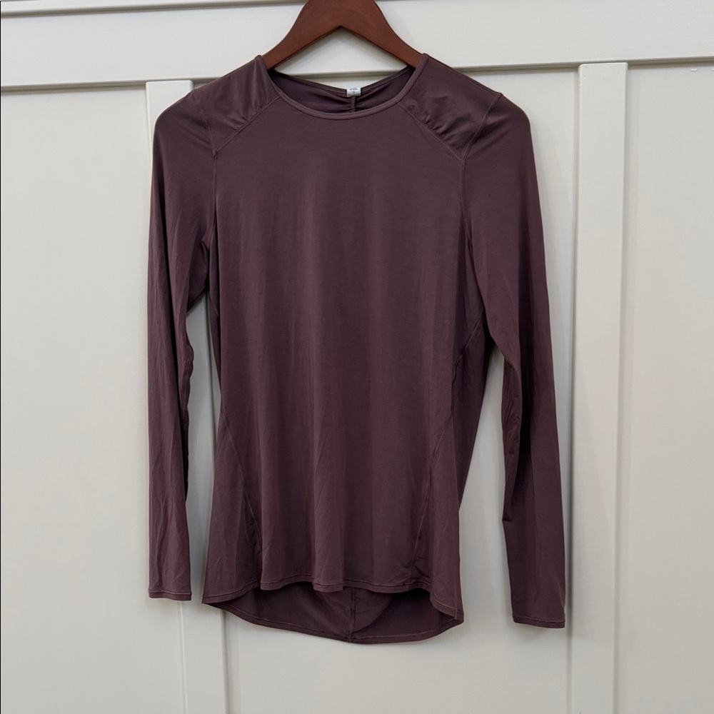 lululemon Timeless Twist Long Sleeve Top in Mauve sz 6